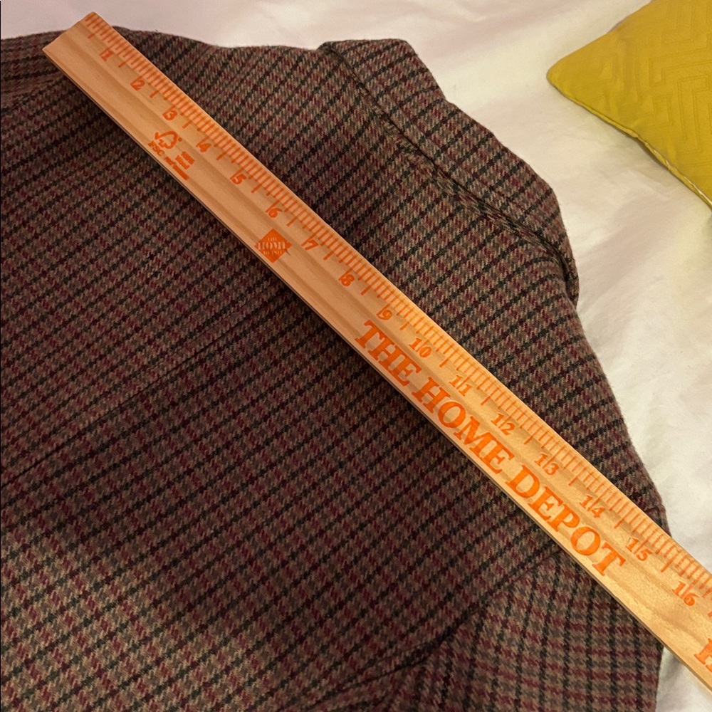 H&M Checkered Blazer with Elbow Patches - Picture 6 of 8